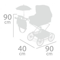 carrito muñecas 90 cm